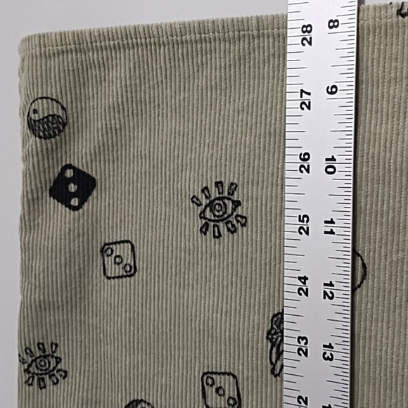 Lucky Green Craps High Roller Corduroy Button-Down Dice Shirt 100 % Cotton Large - Picture 5 of 11